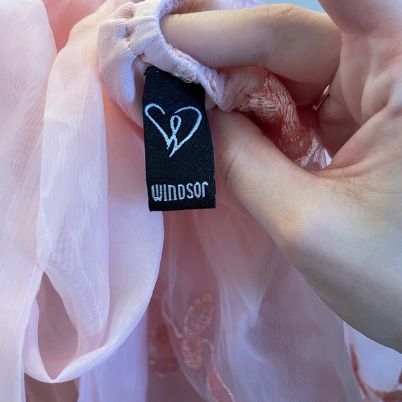 Windsor Pink Chiffon Babydoll Dress - Picture 6 of 6